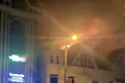 В Краснодаре загорелась гостиница на 150 кв м