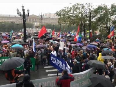 Хабаровчане в мороз протестовали против Дегтярева и «обнищания»