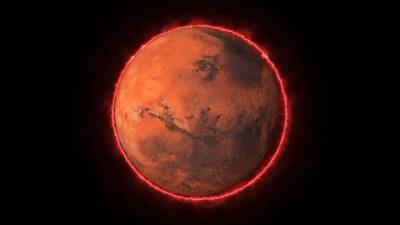 На оттаявшем Марсе замечены странные красные фигуры