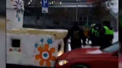 ДТП с участием русской печи и BMW произошло в Москве