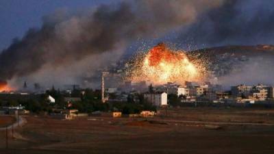 Сильный пожар возник на военном складе протурецких боевиков в Сирии - argumenti.ru - Сирия - Сирия - Турция - провинция Алеппо