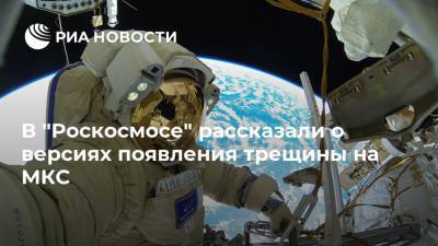 В "Роскосмосе" рассказали о версиях появления трещины на МКС