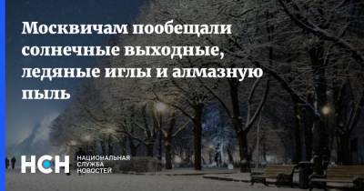 Евгений Тишковец - Москвичам пообещали солнечные выходные, ледяные иглы и алмазную пыль - nsn.fm - Москва