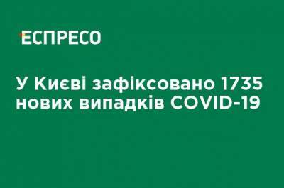 В Киеве зафиксировано 1735 новых случаев COVID-19