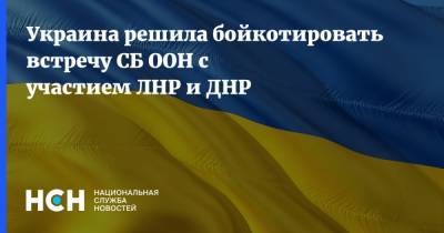 Украина решила бойкотировать встречу СБ ООН с участием ЛНР и ДНР