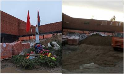В Петрозаводске снесли памятник бойцу Яше Степанову