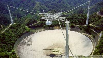 Гигантский радиотелескоп "Аресибо" обрушился на Пуэрто-Рико