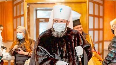 "Кровавое жлобство": митрополита ПЦУ заметили на мероприятиях в норковой шубе – фото