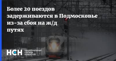 Более 20 поездов задерживаются в Подмосковье из-за сбоя на ж/д путях