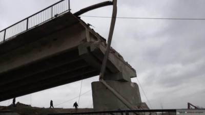 Следователи начали проверку после обрушения моста в Химках