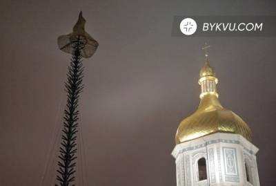 Звезду на главной елке Украины заменили шляпой из-за тематики