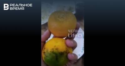 В Челнах школьники сняли на видео гнилые фрукты, которые им выдали в обед