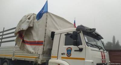 Новая партия гуманитарной помощи доставлена из России в Нагорный Карабах