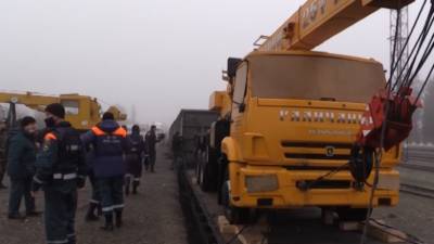 В Карабах прибыли семь вагонов с гуманитарной помощью из России — видео