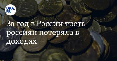 За год в России треть россиян потеряла в доходах