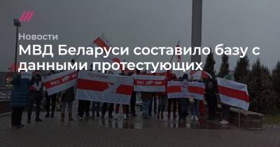 МВД Беларуси составило базу с данными протестующих