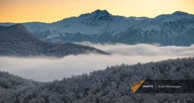 "Горячая точка" и зимние пейзажи Сюника: фото, показывающие контраст