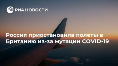 Россия приостановила полеты в Британию из-за мутации COVID-19