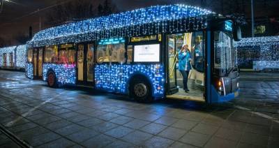 Праздничные трамваи и электробусы выйдут на маршруты в Москве 25 декабря