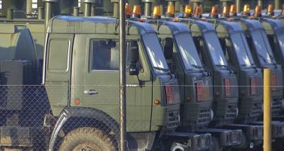 В Карабахе развернут полевой автопарк для военной техники российских миротворцев