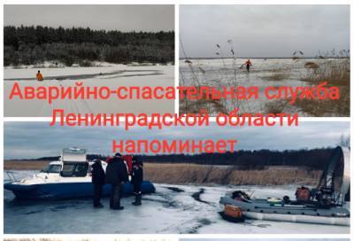 Спасатели просят жителей Ленобласти не выходить на неокрепший лед