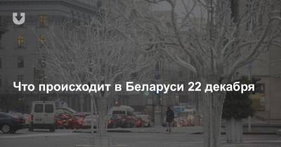 Что происходит в Беларуси 22 декабря