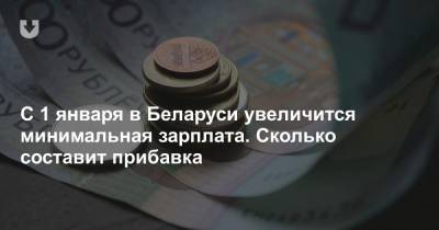 С 1 января в Беларуси увеличится минимальная зарплата. Сколько составит прибавка