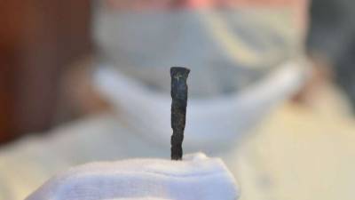 Археологи обнаружили гвоздь на котором распяли Иисуса Христа