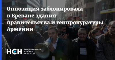 Оппозиция заблокировала в Ереване здания правительства и генпрокуратуры Армении