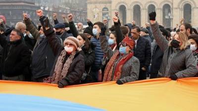 В Ереване проходит одна из самых массовых акций протеста