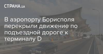 В аэропорту Борисполя перекрыли движение по подъездной дороге к терминалу D