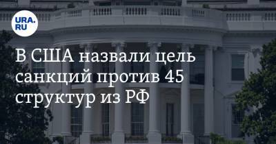 В США назвали цель санкций против 45 структур из РФ