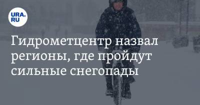 Гидрометцентр назвал регионы, где пройдут сильные снегопады