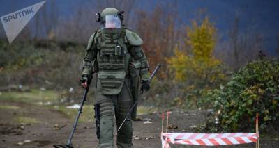 Российские миротворцы завершают разминирование северной окраины Степанакерта