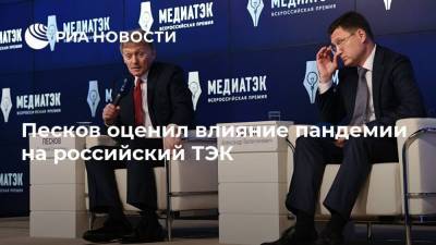 Песков оценил влияние пандемии на российский ТЭК