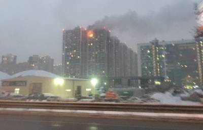 В Кудрово вспыхнула одна из квартир многоэтажки