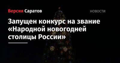 Запущен конкурс на звание «Народной новогодней столицы России»