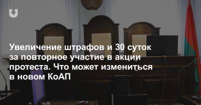 Увеличение штрафов и 30 суток за повторное участие в акции протеста. Что может измениться в новом КоАП