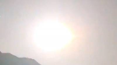 Видео: в Китае упал неустановленный космический объект
