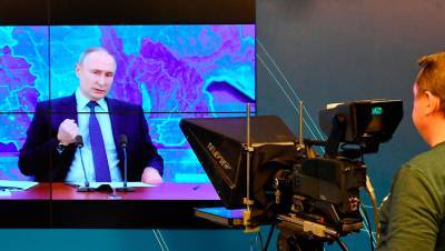 Телеканал на Украине получил предупреждение за показ пресс-конференции Путина