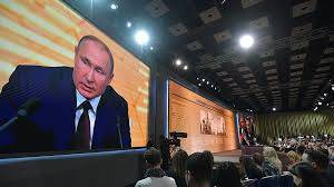 Украинский телеканал наказали за показ итоговой пресс-конференции Владимира Путина 2019