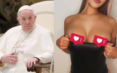 В одну реку дважды: Папа Римский поставил лайк под горячим фото модели OnlyFans Марго Фокс