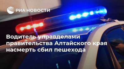Водитель управделами правительства Алтайского края насмерть сбил пешехода