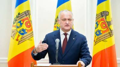 Додон решил проигнорировать инаугурацию нового президента Молдовы