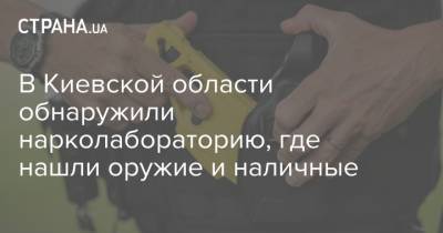 В Киевской области обнаружили нарколабораторию, где нашли оружие и наличные