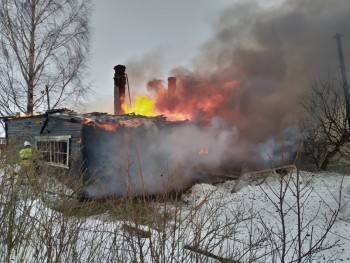 В Череповецком районе хозяин дома сгорел заживо