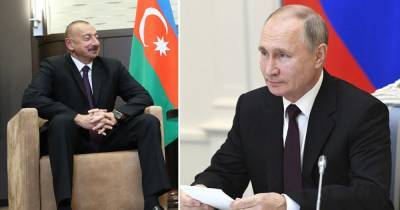 Путин поздравил с днем рождения президента Азербайджана