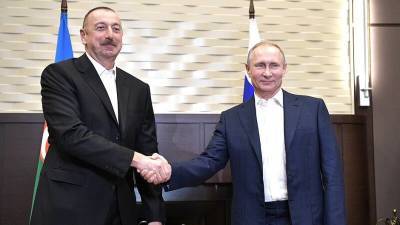 Владимир Путин поздравил президента Азербайджана Алиева с 59-летием