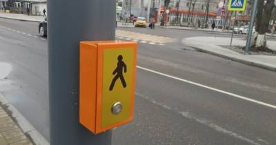 Возле вокзала в Зеленоградске установили светофор с кнопкой для пешеходов
