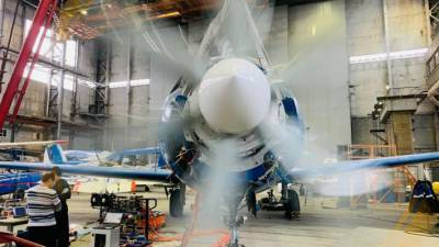 Як-40ЛЛ с новым электродвигателем готовится к летным испытаниям